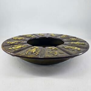 Vintage zodiac horoscope Maddux of California Ashtray bowl Mid Century modern